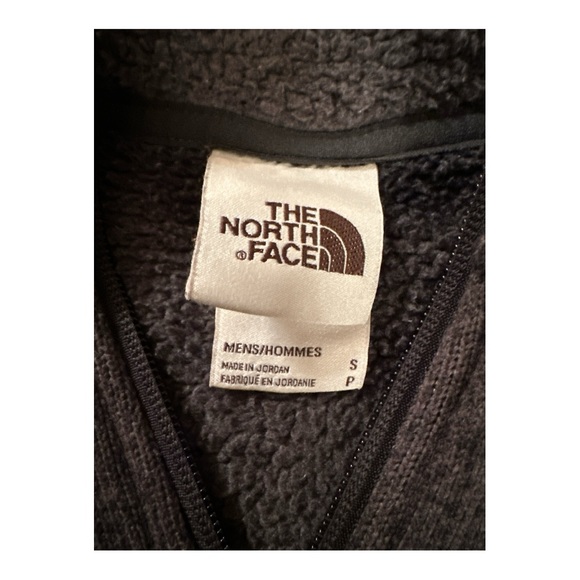 The North Face Mens Gordon Lyons Novelty 1/4 Zip Asphalt Grey Ombre Plaid Size S - Picture 4 of 11